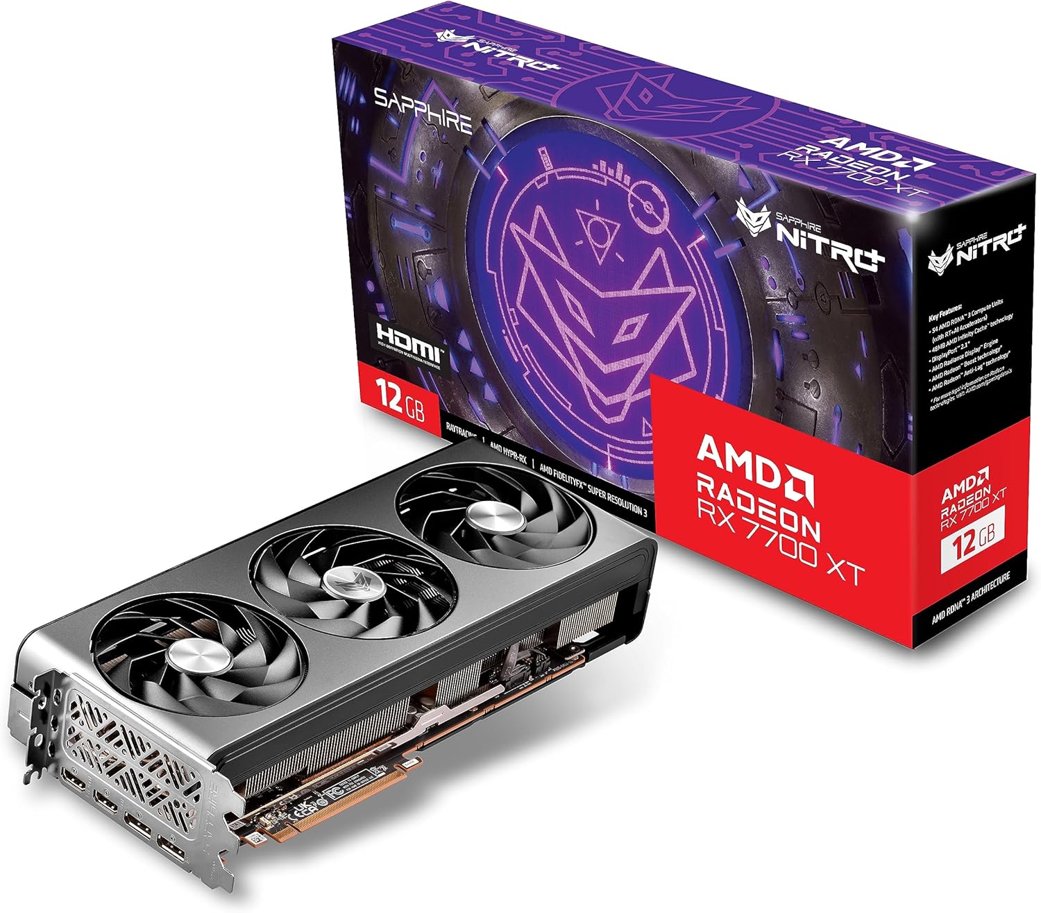 Sapphire Nitro+ AMD Radeon RX 7700 XT 12GB Sapphire Nitro+ AMD Radeon RX 7700 XT 12GB